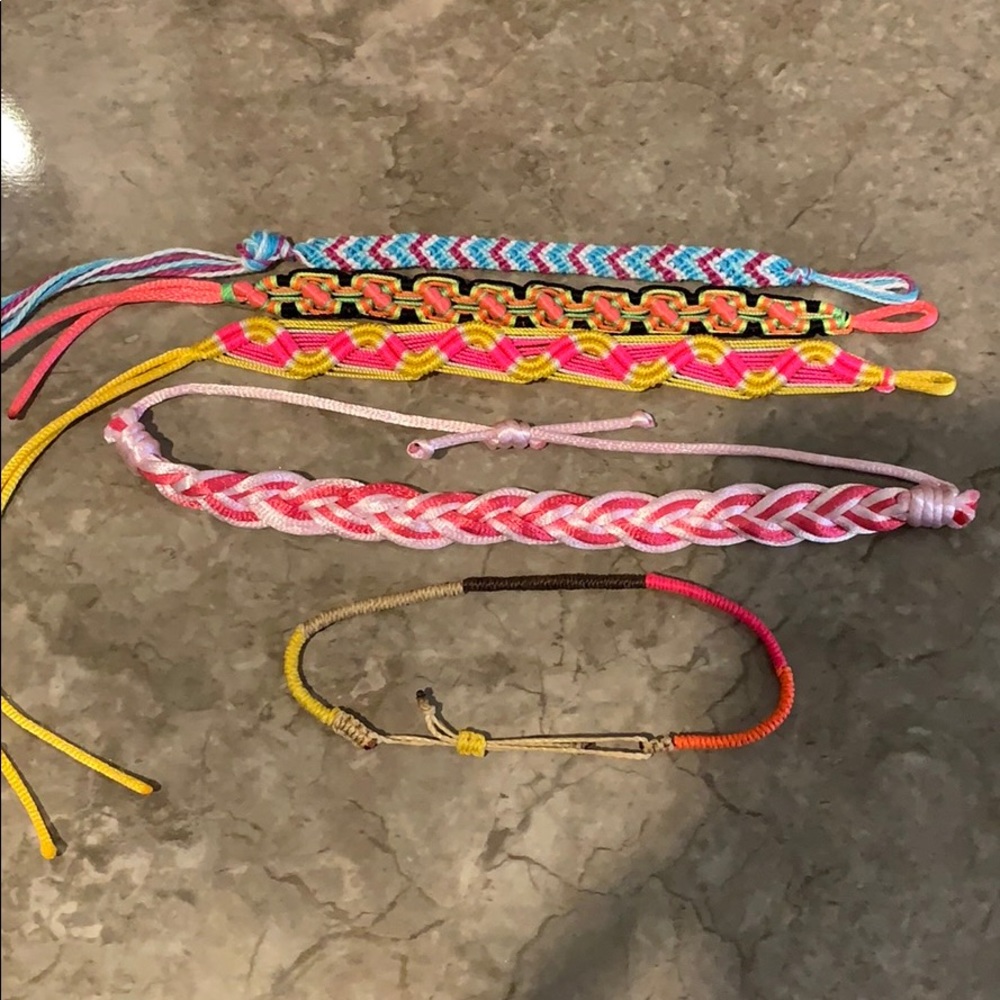 5 Handmade bracelets
